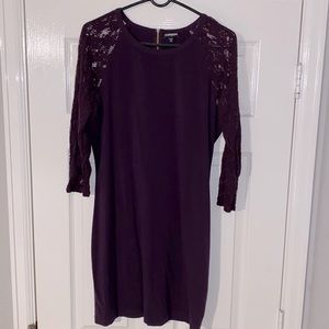 PLUM Lace sleeve dress
